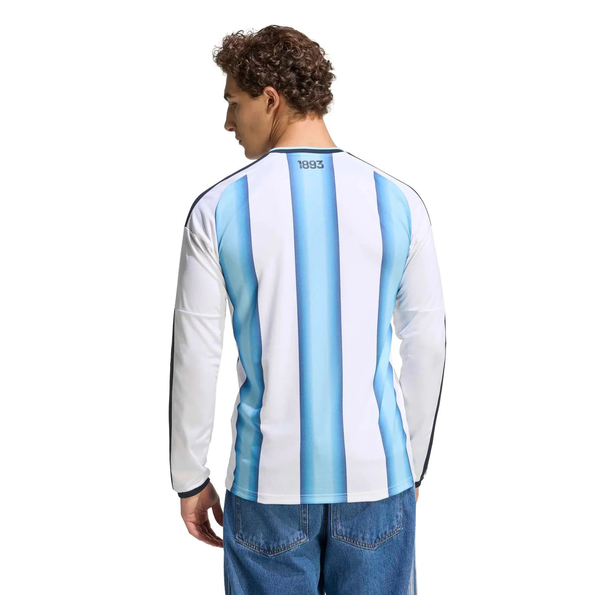 adidas 2026 Argentina Men's Stadium Home Long-Sleeve Soccer Jersey