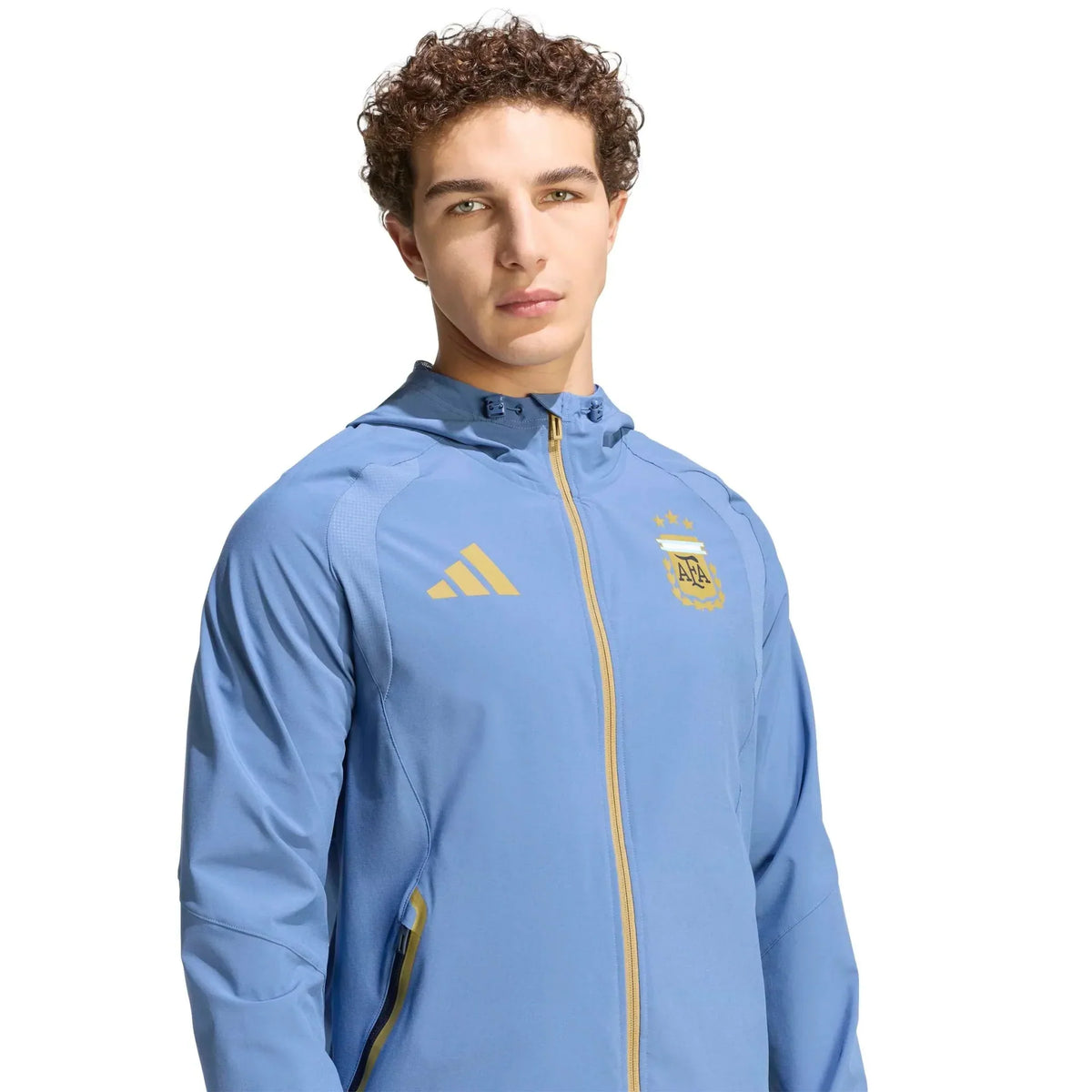 adidas 2026 Argentina Men's Tiro Travel Full Zip Windbreaker