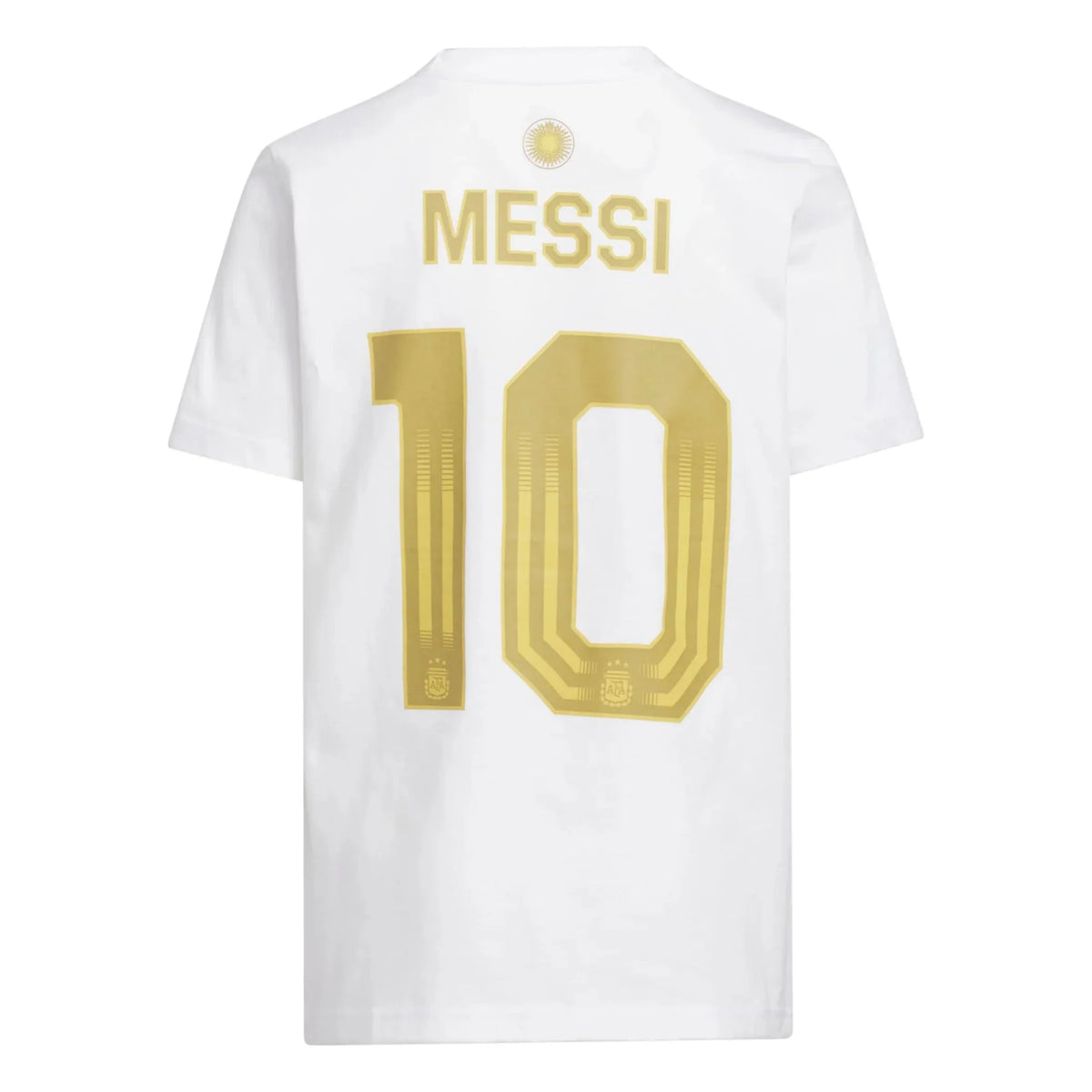 adidas 2026 Argentina Youth Messi Name And Number Tee