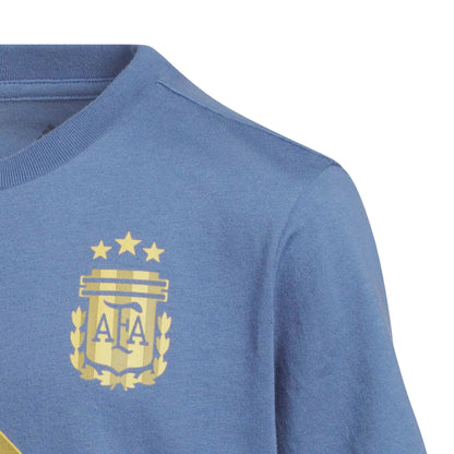 adidas 2026 Argentina Youth Messi Name And Number Tee