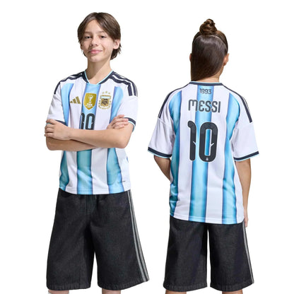 adidas 2026 Argentina Youth Stadium Home Messi #10 Soccer Jersey