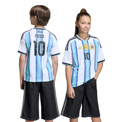 adidas 2026 Argentina Youth Stadium Home Messi #10 Soccer Jersey