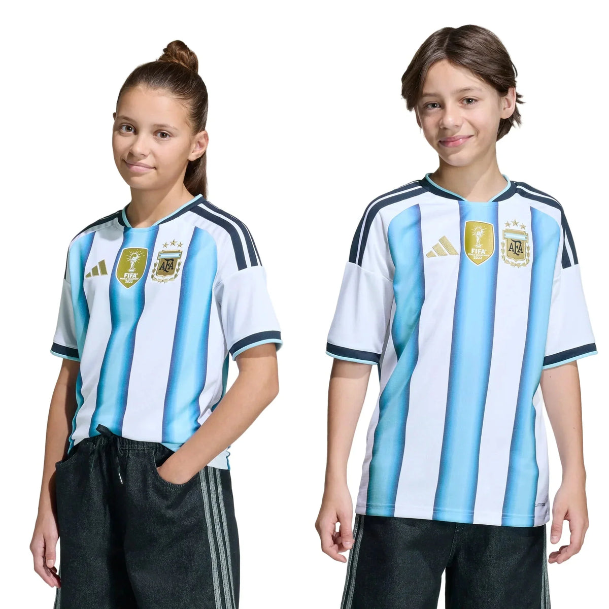 adidas 2026 Argentina Youth Stadium Home Soccer Jersey