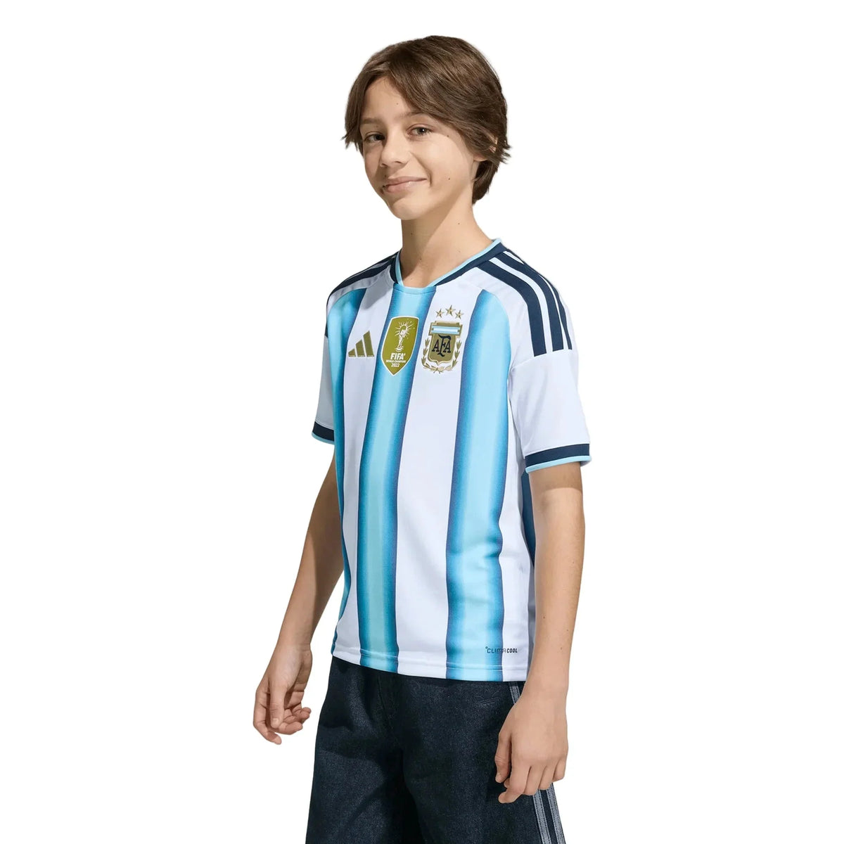 adidas 2026 Argentina Youth Stadium Home Soccer Jersey