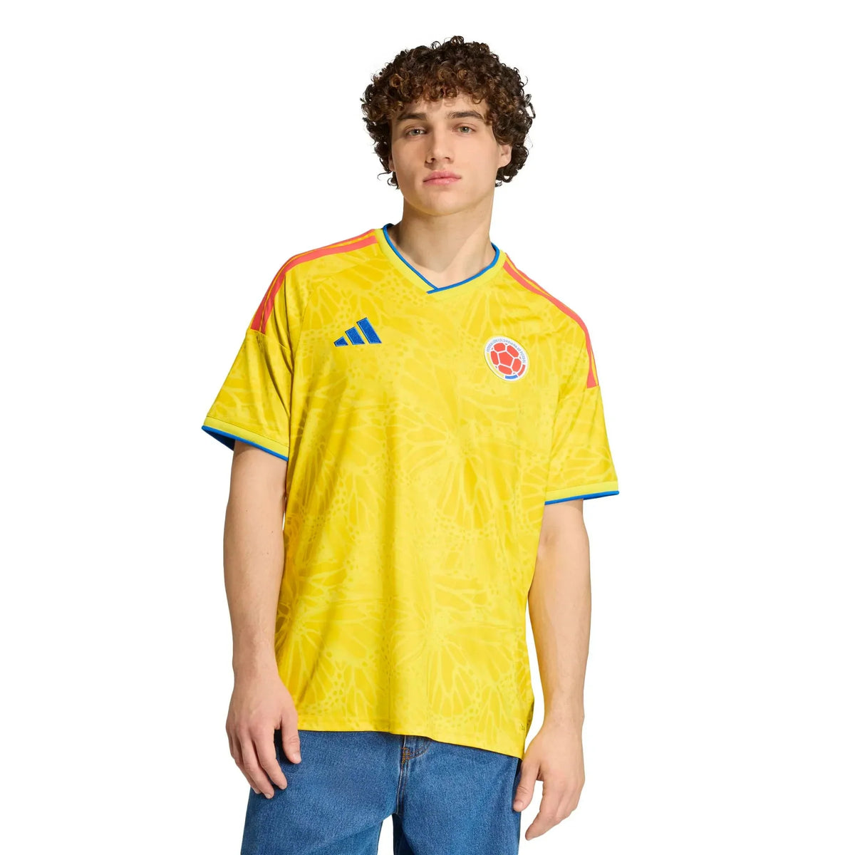 adidas 2026 Colombia Men's Stadium Home Soccer Jersey