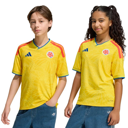 adidas 2026 Colombia Youth Stadium Home Soccer Jersey