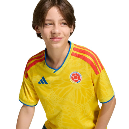 adidas 2026 Colombia Youth Stadium Home Soccer Jersey