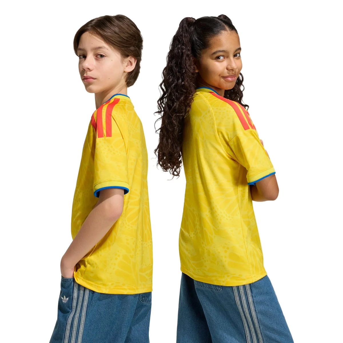 adidas 2026 Colombia Youth Stadium Home Soccer Jersey