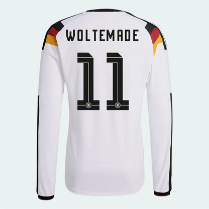 adidas 2026 Germany Men's Authentic Home Long-Sleeve Soccer Jersey