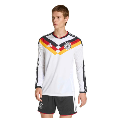 adidas 2026 Germany Men's Stadium Home Long-Sleeve Soccer Jersey