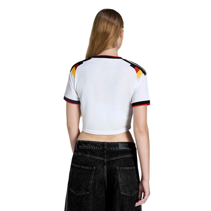 adidas 2026 Germany Women's Stadium Home Cropped Soccer Jersey
