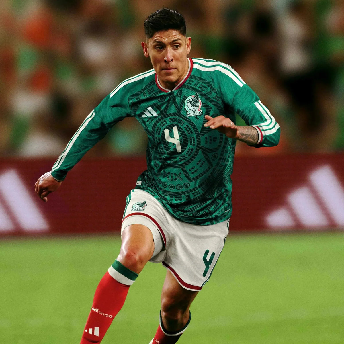 adidas 2026 Mexico Men's Authentic Home Long-Sleeve Soccer Jersey