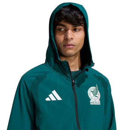 adidas 2026 Mexico Men's Tiro Travel Full Zip Windbreaker