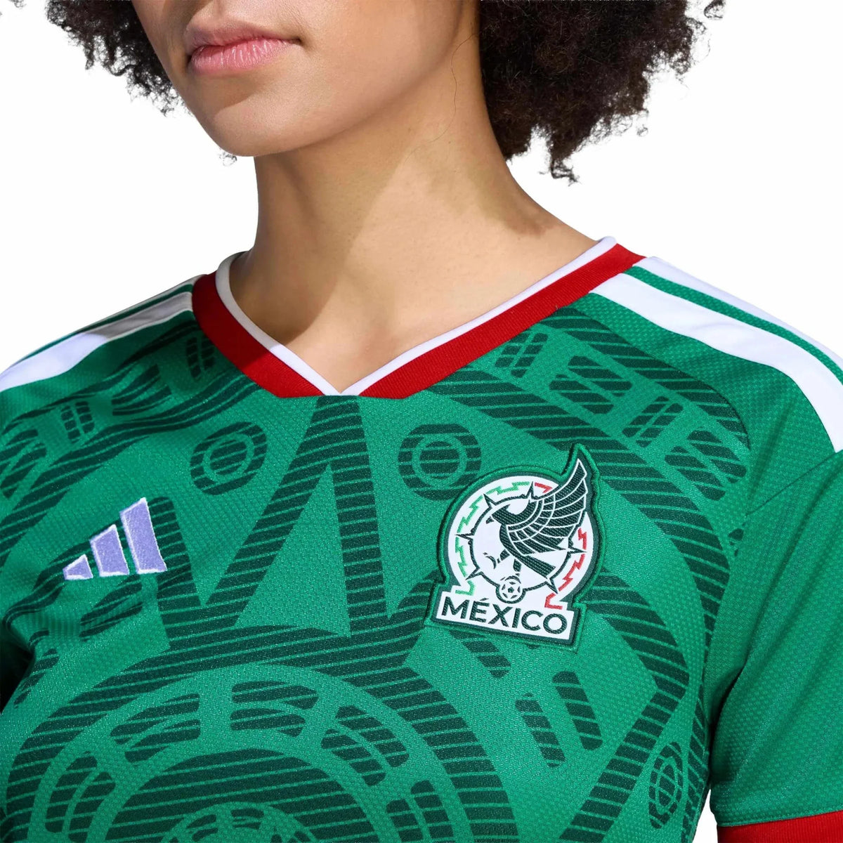 adidas 2026 Mexico Women's Stadium Home Soccer Jersey