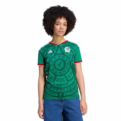 adidas 2026 Mexico Women's Stadium Home Soccer Jersey