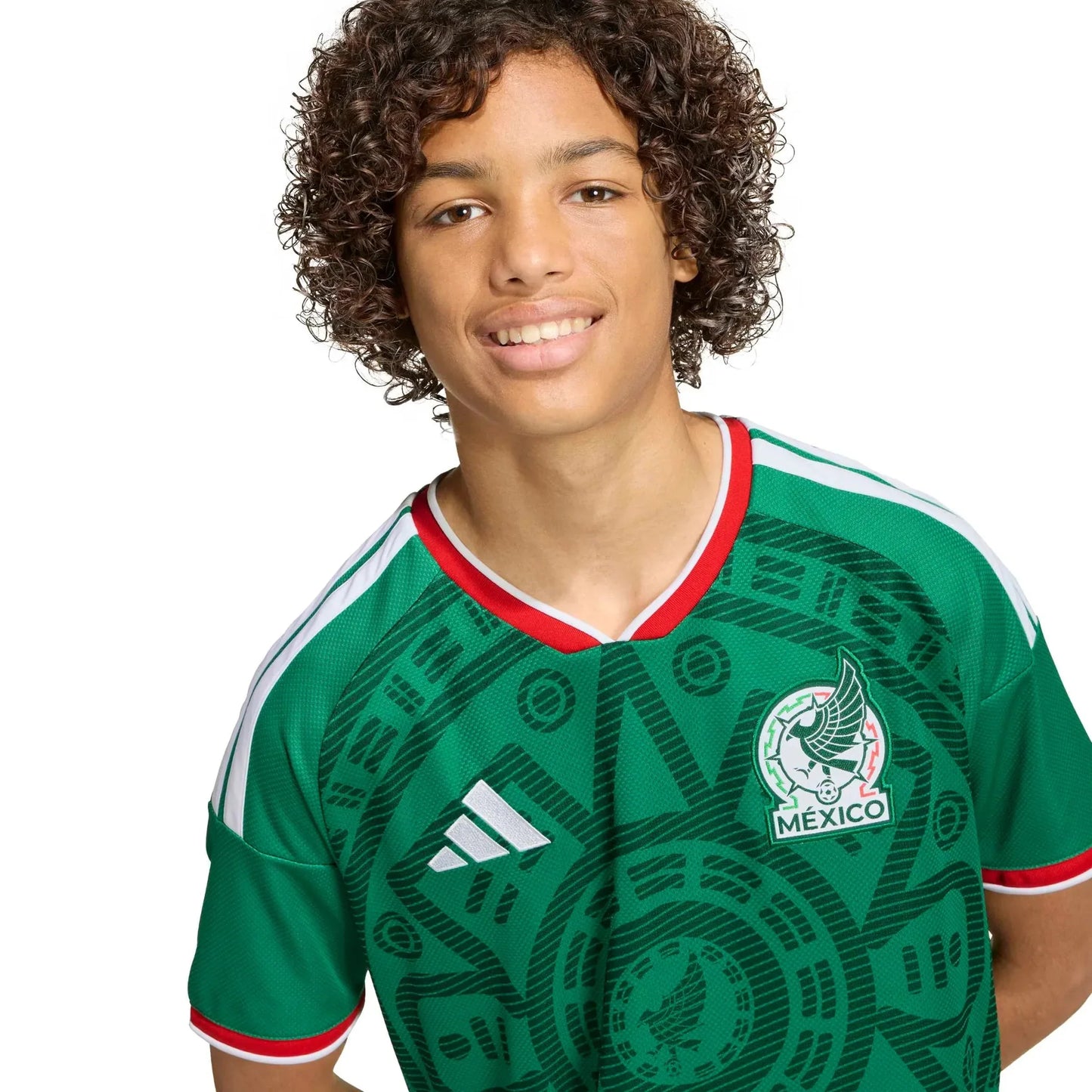 adidas 2026 Mexico Youth Stadium Home Soccer Jersey