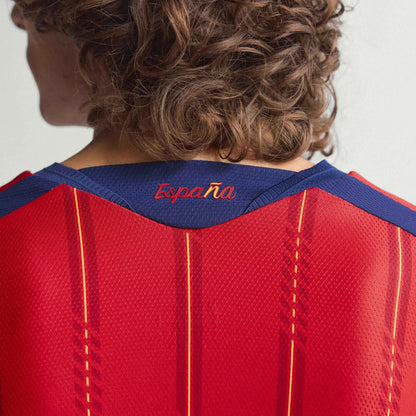 adidas 2026 Spain Men's Authentic Home Long-Sleeve Soccer Jersey