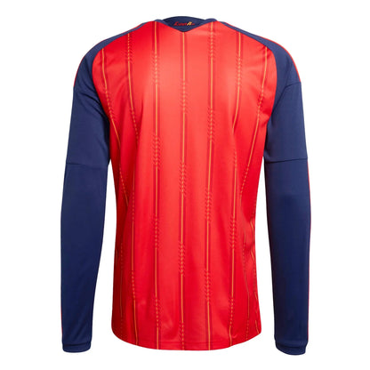 adidas 2026 Spain Men's Stadium Home Long-Sleeve Soccer Jersey