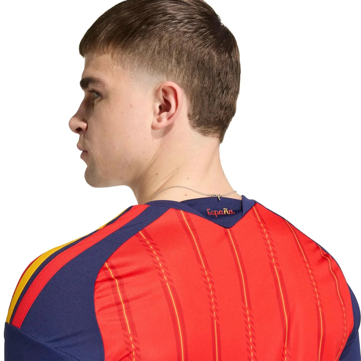 adidas 2026 Spain Men's Stadium Home Long-Sleeve Soccer Jersey