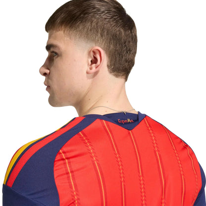 adidas 2026 Spain Men's Stadium Home Long-Sleeve Soccer Jersey