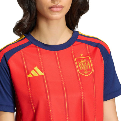 adidas 2026 Spain Women's Stadium Home Cropped Soccer Jersey