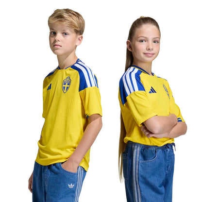 adidas 2026 Sweden Youth Stadium Home Soccer Jersey