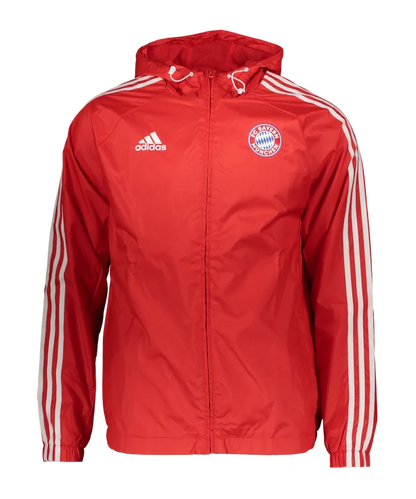 Adidas FC Bayern Munchen DNA Full-Zip Windbreaker 23/24-Red