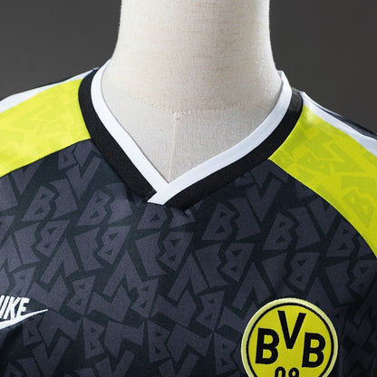 Dortmund Jersey 1995-96 Away Retro Football Kit Long Sleeves