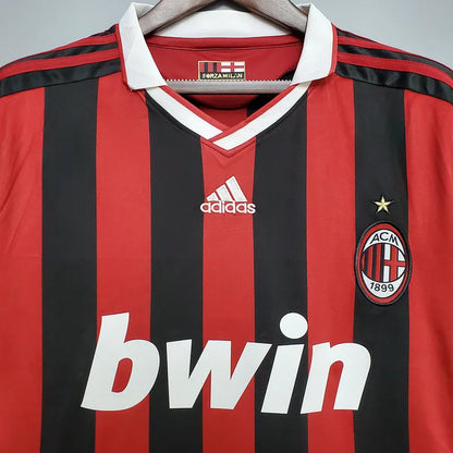 AC Milan Retro Jersey 2009/10 Home Football Jersey Soccer Shirt