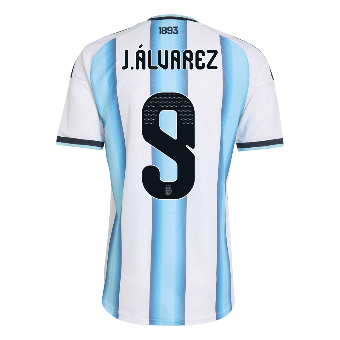 J.ÁLVAREZ #9 Mens Argentina World Cup Home Jersey 2026 - Player Version (Slim Fit)