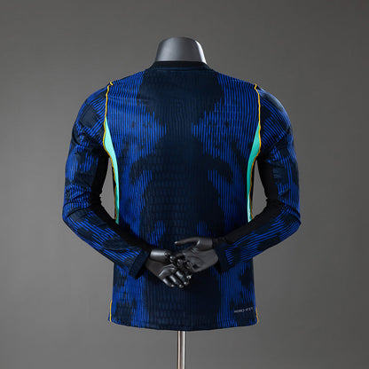 Player Version Brazil Away Jersey 2026 World Cup Long Sleeves Football Kit Soccer Shirt