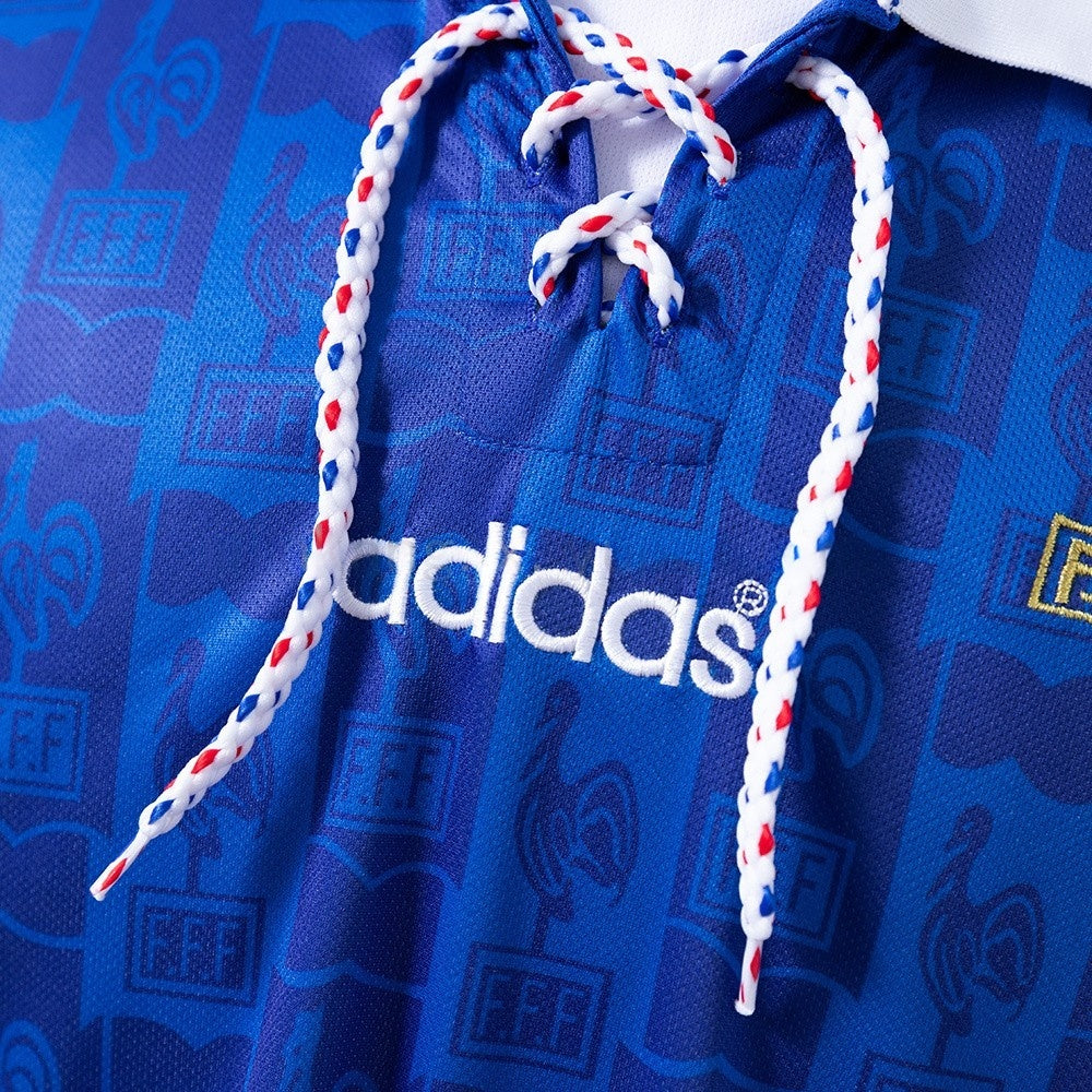 France Jersey 1996 Retro Home Football Kit