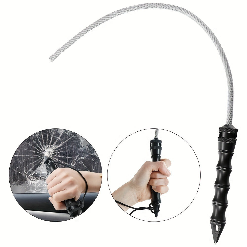 Aluminum Baton – Tactical Self Defense Whip with Alloy Handle with Tungsten Glass Breaker