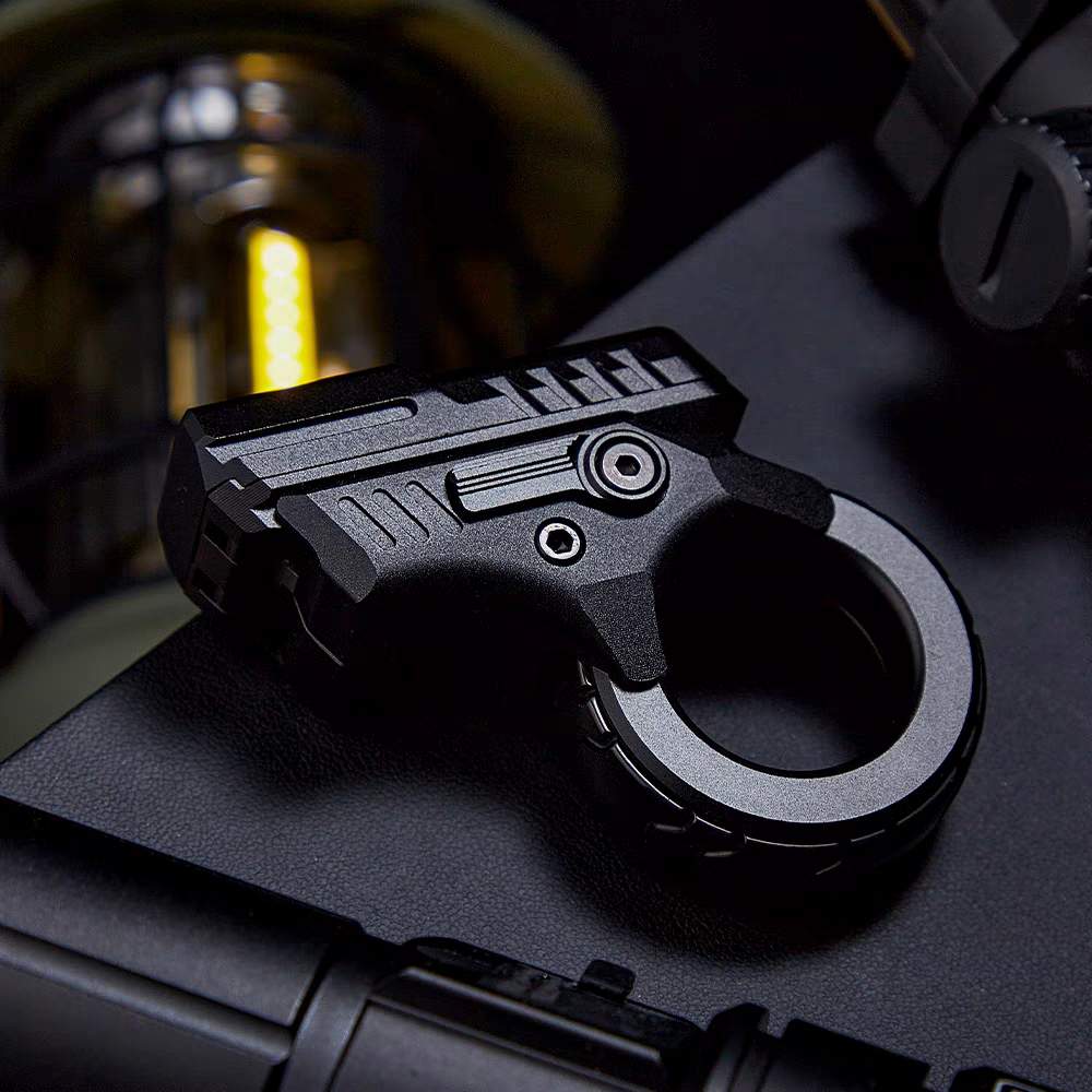 Aluminum Fidget Spinner – Stress Blaster Toy with Alloy Mecha Gear Ring