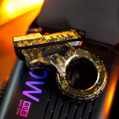 Aluminum Fidget Spinner – Stress Blaster Toy with Alloy Mecha Gear Ring