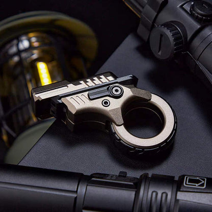 Aluminum Fidget Spinner – Stress Blaster Toy with Alloy Mecha Gear Ring