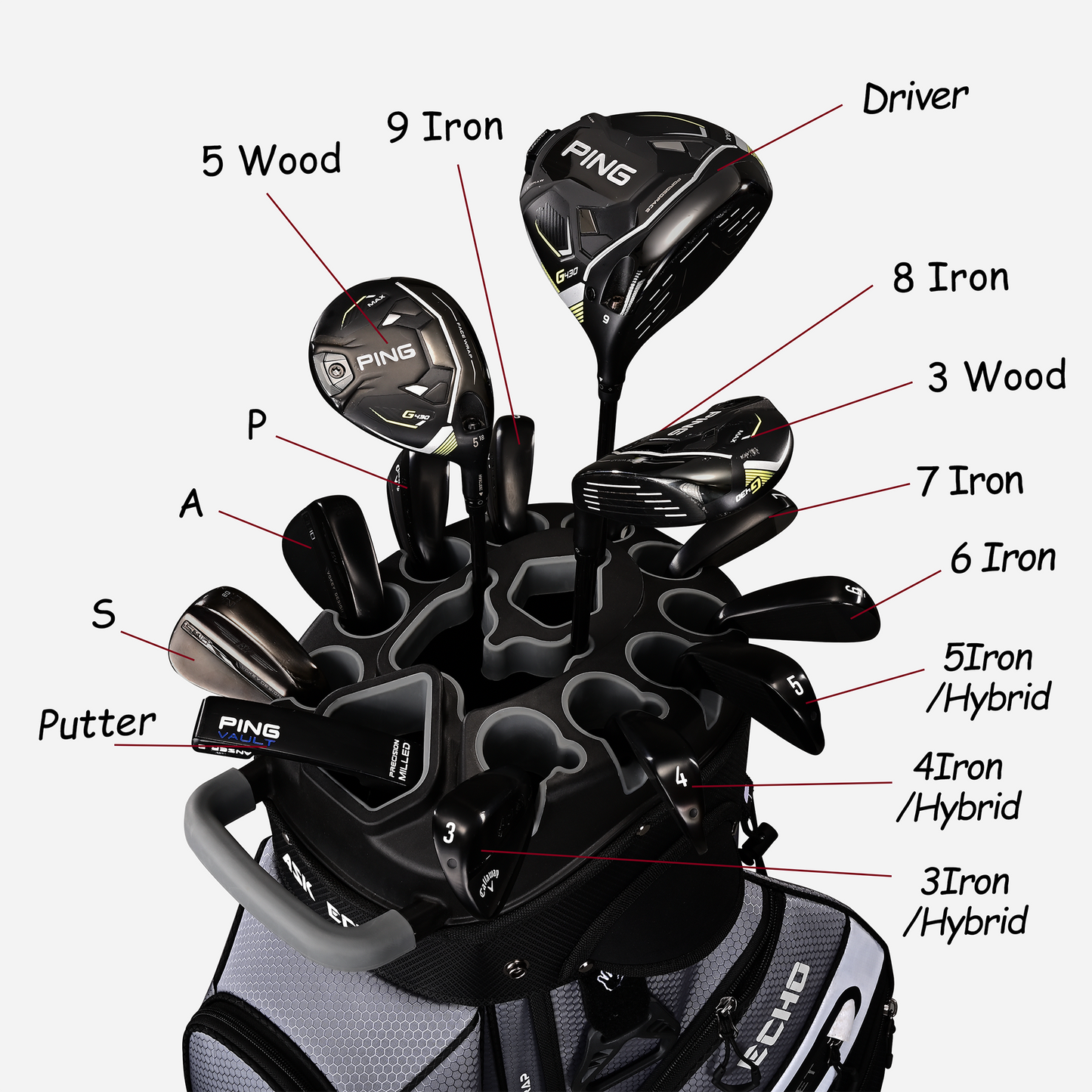 T-LOCK 2.0 Cart Bag / Grey