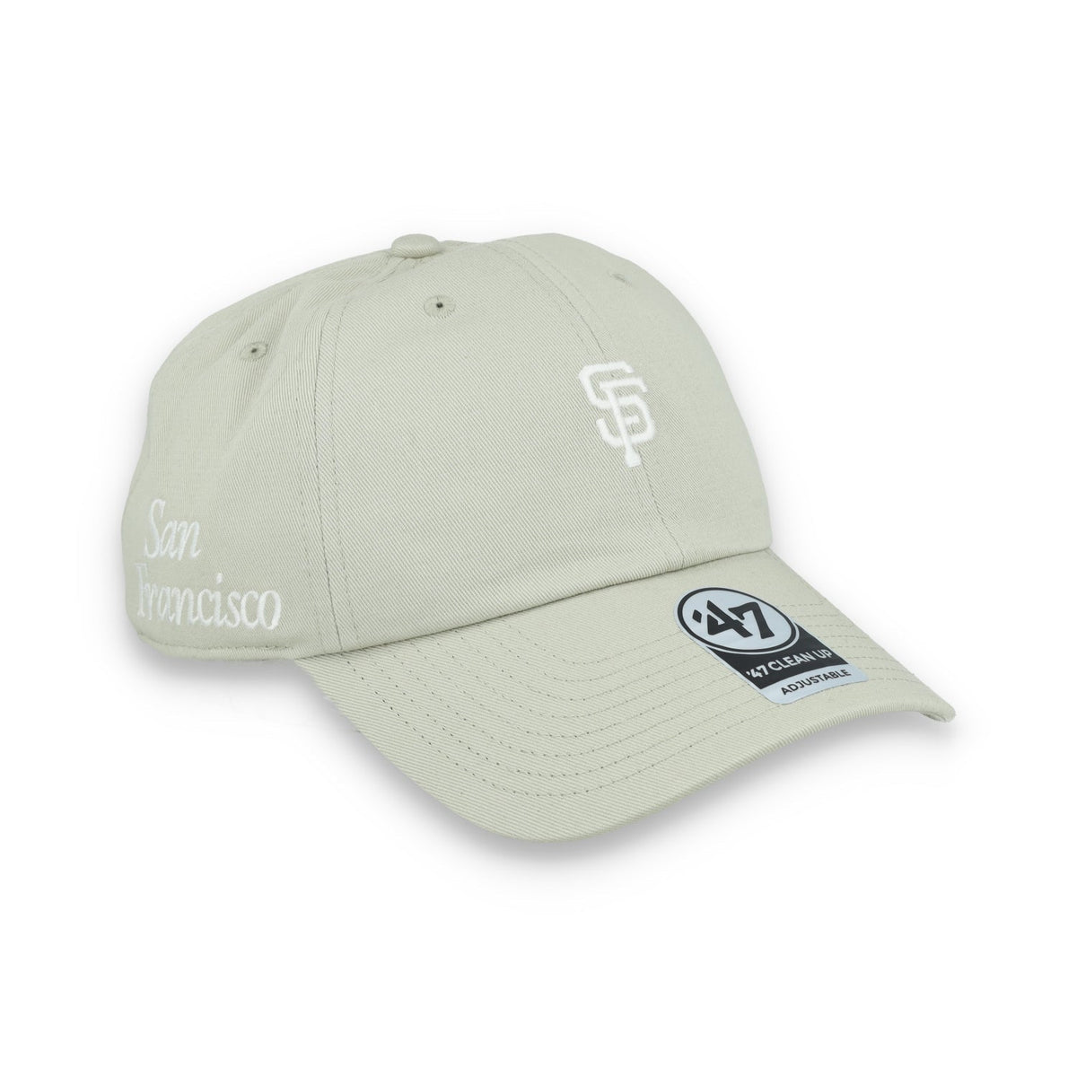 '47 Brand San Francisco Giants Foundation Clean Up Adjustable Hat- System Grey