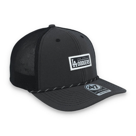 '47 Brand Los Angeles Dodgers Rumble Rope Trucker Adjustable Snapback Hat