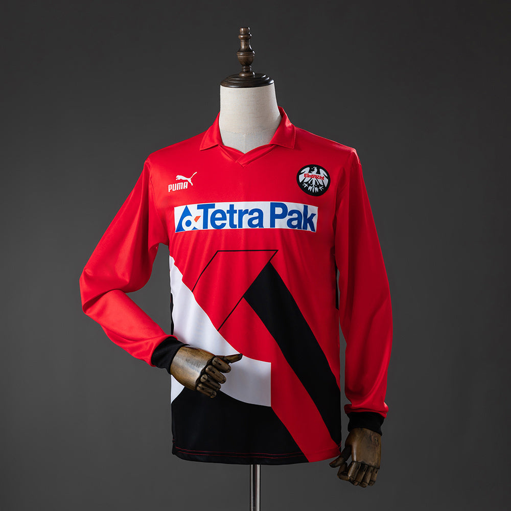 Frankfurt Home Jersey 1993-95 Retro Long Sleeves Football Kit Soccer Shirt