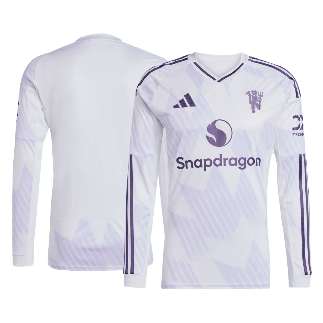 Mens Manchester United Away Long Sleeve Jersey 2025/26