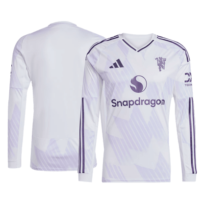 Mens Manchester United Away Long Sleeve Jersey 2025/26