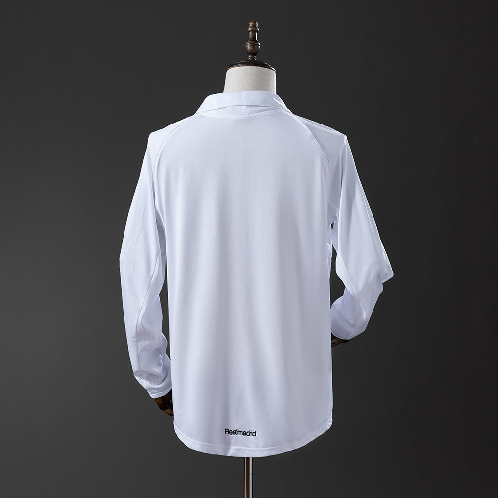 Real Madrid Jersey 2005/06 Home Retro Football Kit Long Sleeves