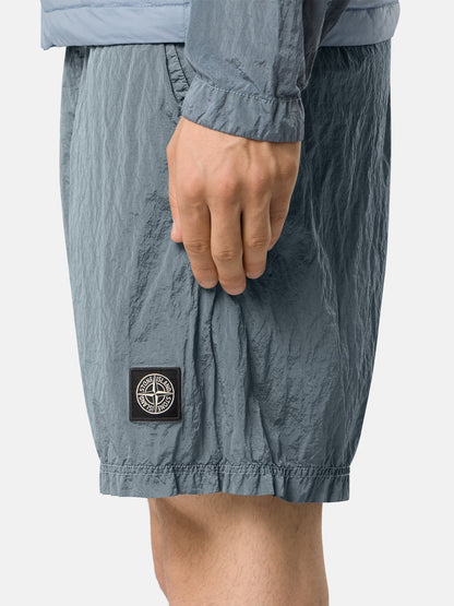 Stone Island Nylon Metal Mid-Length Swim Shorts in Ash Grey