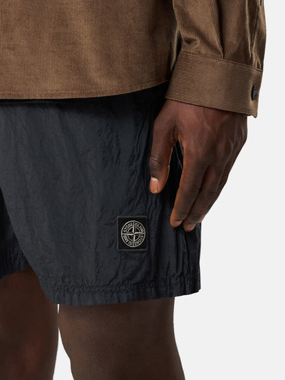 Stone Island Nylon Metal Mid-Length Swim Shorts in Navy