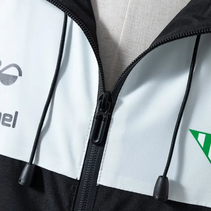 Real Betis Windbreaker 2025/26 Black White Football Kit