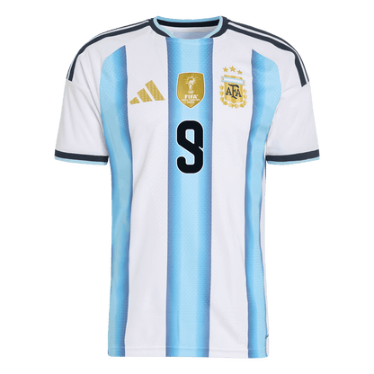 J.ÁLVAREZ #9 Mens Argentina World Cup Home Jersey 2026 - Player Version (Slim Fit)