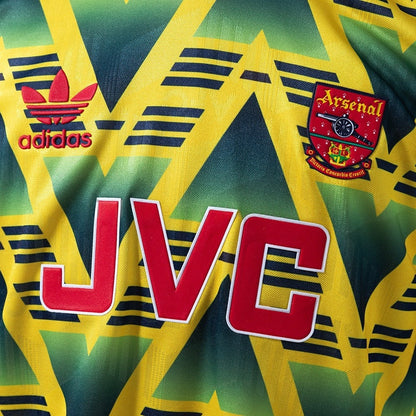 Arsenal Jersey 1991-93 Away Retro Football Kit Long Sleeves