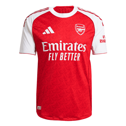 RICE #41 Mens Arsenal Home Jersey 2025/26 - Player Version (Slim Fit)