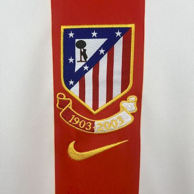 Retro Atletico Madrid Jersey 2002-03 Centenary Football Kit Soccer Shirt
